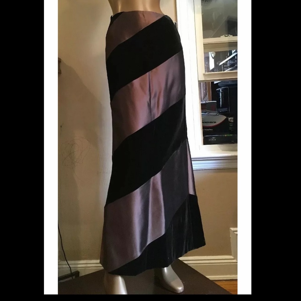 Chetta b silk formal long evening skirt 8p